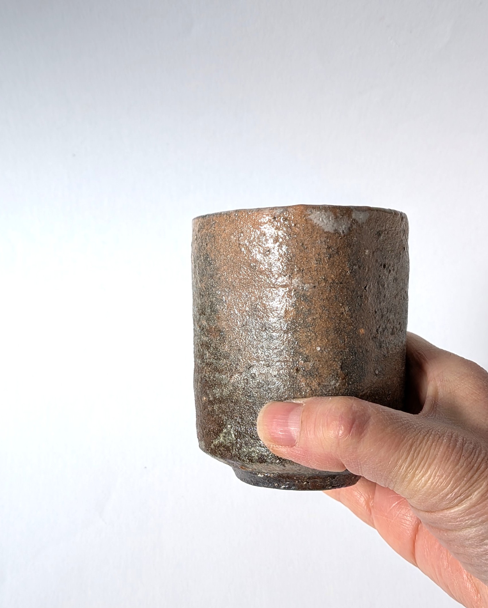 萩粉引　四方湯呑