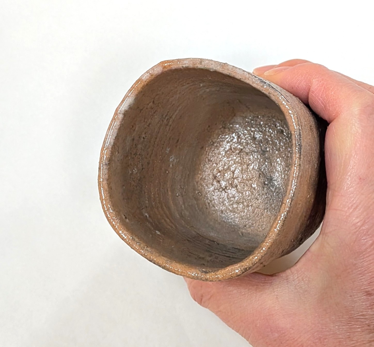 萩粉引　四方湯呑