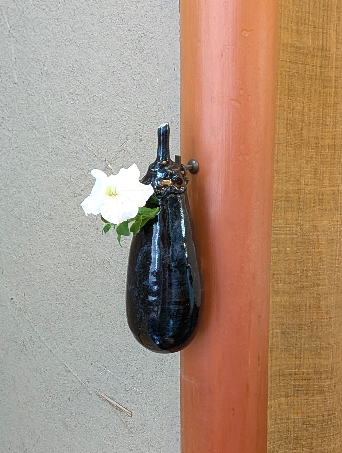 茄子　掛花入