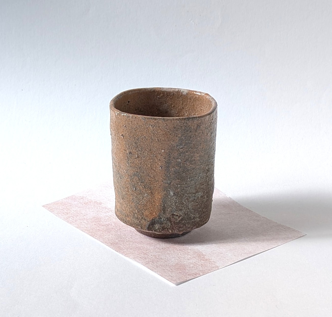 萩粉引　四方湯呑